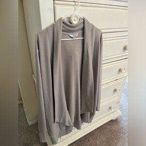 Danskin Lounge Cardigan in Gray XL